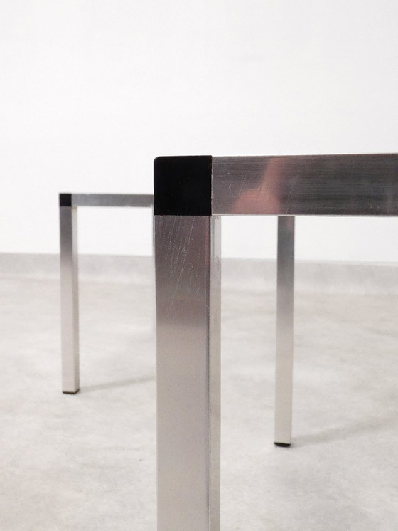 Image 1 of Tables d'appoint vintage - aluminium et verre