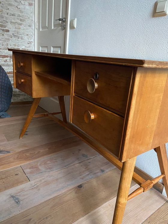 Image 1 of Vintage birch desk