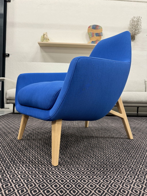 Poltrona Montis Enzo tessuto blu