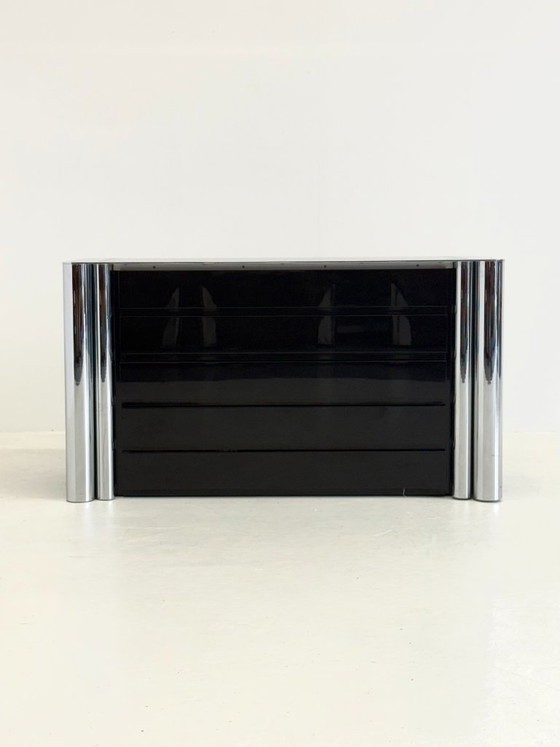 Image 1 of Credenza nera disegnata da Antonello Mosca per Cinova.