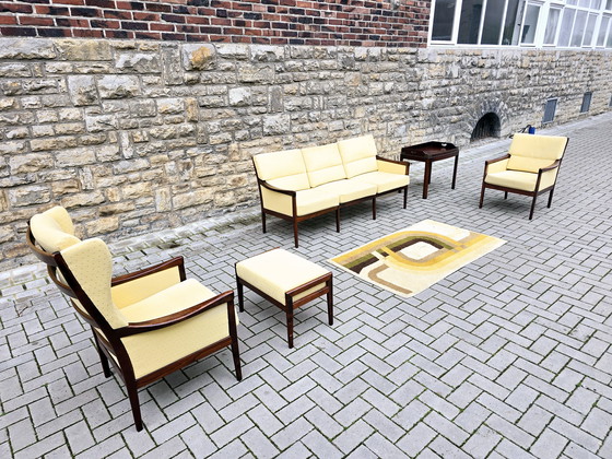 Image 1 of Casala Mid Century Vintage jaren 60/70 zitgroep set bestaande uit een bank en een fauteuil.