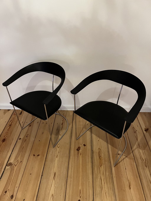 2x Arrben Italia Ursula Canasta Replica Sedie Bauhaus Space Age