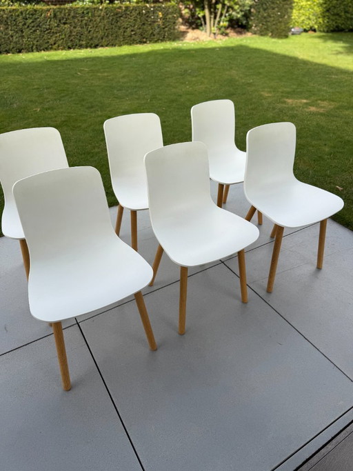 Vitra Hall Wood - 6 stoelen