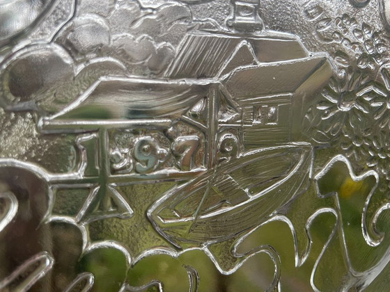 Image 1 of Royal Leerdam - Glass Window Hanger "Junk Market 1979"