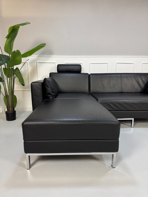 Brühl Fourtwo Sofa Leder Schlafsofa Four Two Schwarz