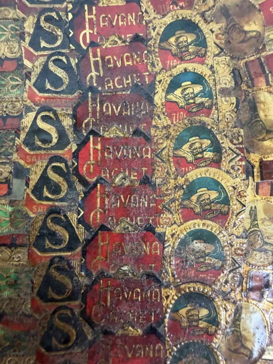 Arte collage, specchio ricoperto di fascette di sigari – Dipinti e disegni, Carta (photo 10 of 16)