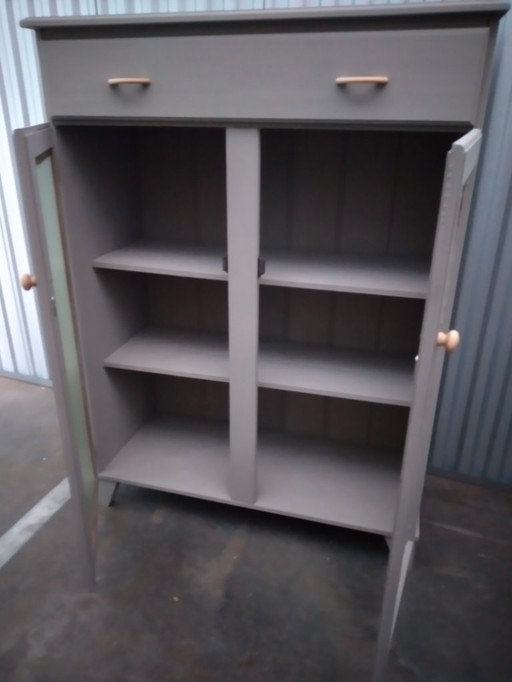 Mobiletto vintage con 2 ante e 1 cassetto largo 123x90x40