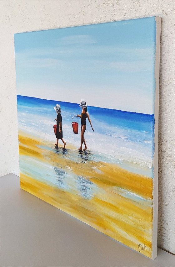 Image 1 of Della CAMILLERI - Red Buckets - Artist's painting