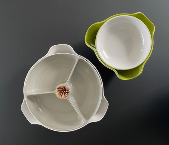 Image 1 of Joseph Joseph Double Dish serving bowls set design