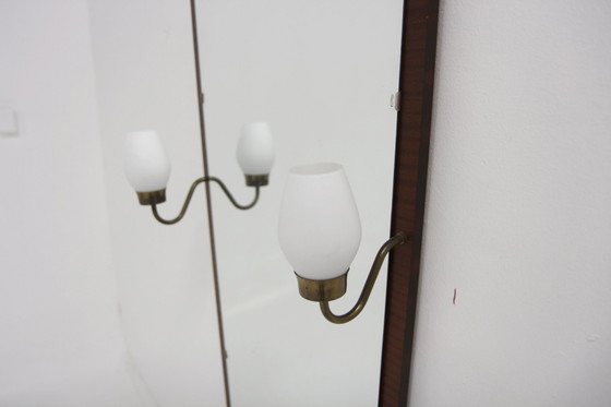 Scandinavian Mirror in Teak, Glass and Wood, Sweden, 1950 (photo 2 of 6)
