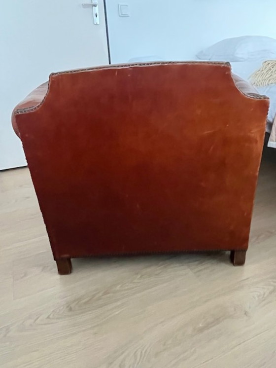 Image 1 of poltrona club inglese in pelle