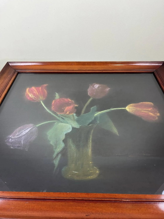 Mazzo di tulipani – Dipinti e disegni, Legno, Vetro (photo 2 of 9)
