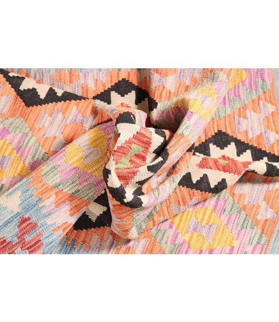 Image 1 of 181x127 cm Handmade Afghan Traditional Kilim Rug Wool Carpet