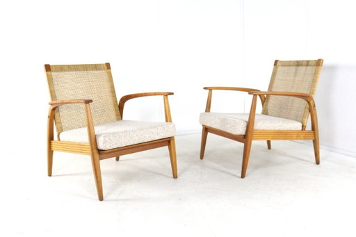Vintage fauteuil 'Betzigau' rattan | 2 stuks op voorraad 