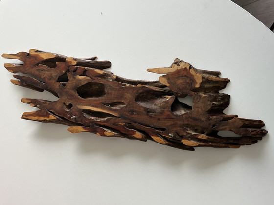 Image 1 of Houten sculptuur wanddecoratie 