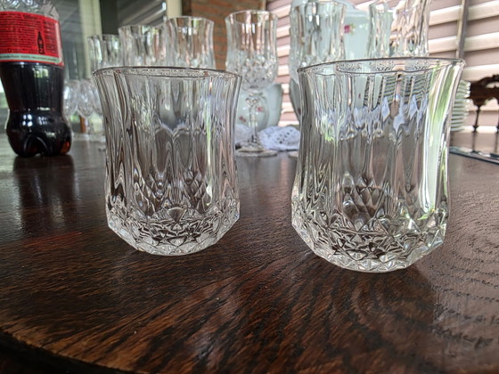 Image 1 of 2st likeurglaasje "longchamp" Cristal d'Arque
