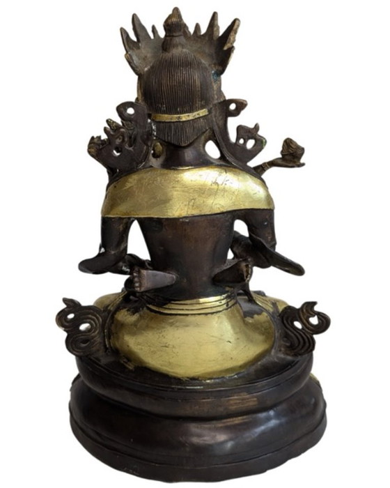 Yab-Yum tantrique vintage en bronze doré – Circa 1960 – Objets déco, Gold (photo 5 of 13)