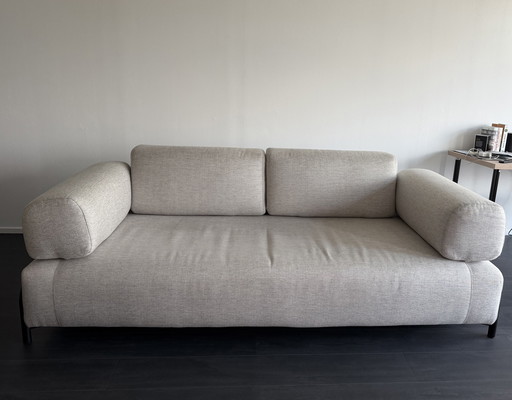 Kave Home Compa 3-zitsbank beige/grijs