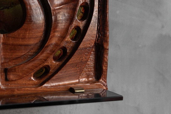 Image 1 of Carved Wooden Wall Panel by Gianni Pinna, Italy, 1970s