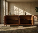 Luxe Japandi dressoir | Massief rain tree wood | 198 cm |