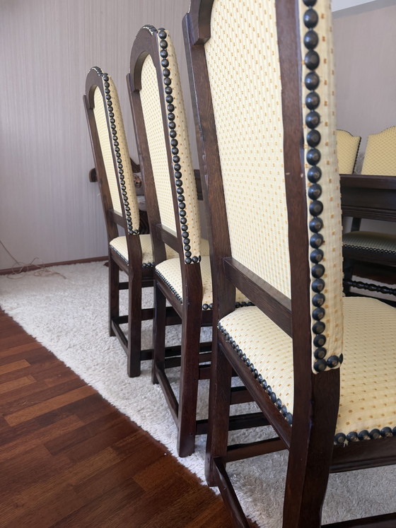 Image 1 of Juego de 6 sillas de comedor antiguas