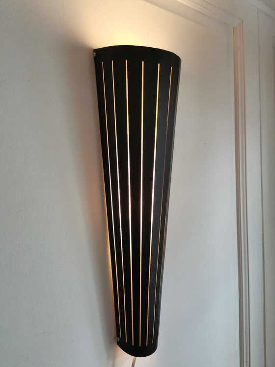 Image 1 of Lampada da parete in pelle scamosciata Ventura