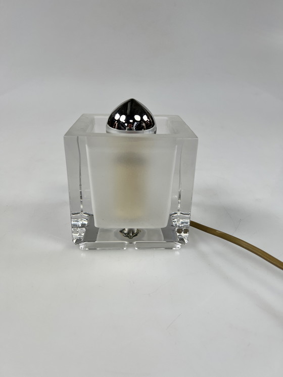 Image 1 of Lampada vintage a cubo in vetro, design Nachtmann Leuchten, Germania anni '70