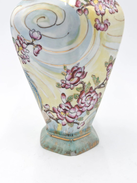 Hand-painted Art Nouveau Ceramic Vase by Vera Vitali, 1927 (photo 5 of 11)