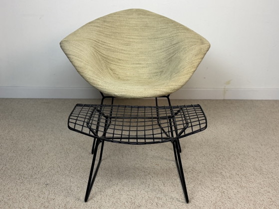 Image 1 of DIAMOND CHAIR & OTTOMAN HARRY BERTOIA POUR KNOLL