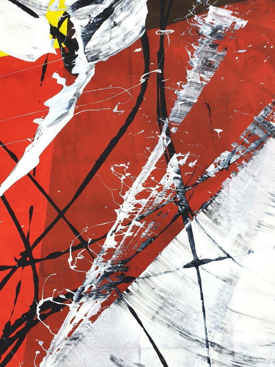Image 1 of Jürgen Angeler - Red Flower - 215 x 150 cm
