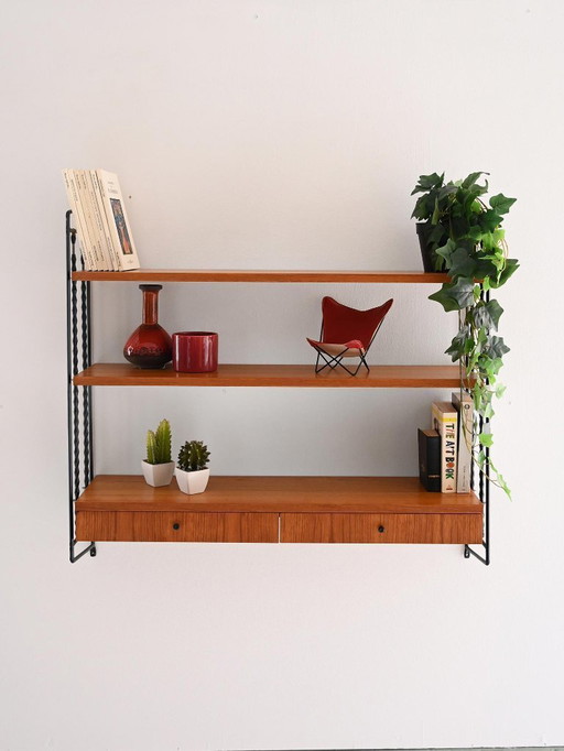 Scandinavian Hylla wall shelf with drawers