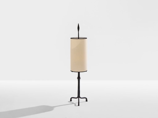 Francis Dewaele & Les Artisans de Marolles smeedijzeren lamp 1955