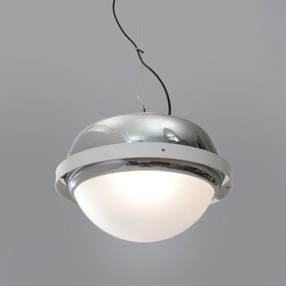 Lampadario Space Age cromato, anni '70 – Metal, Plexiglass (photo 6 of 12)
