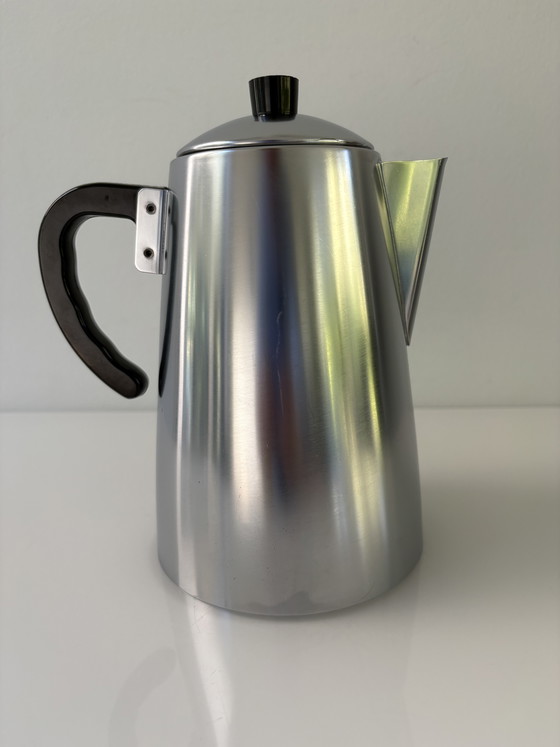 Image 1 of Caffettiera vintage anni '70 in acciaio inox a doppia parete, marca Daalderop