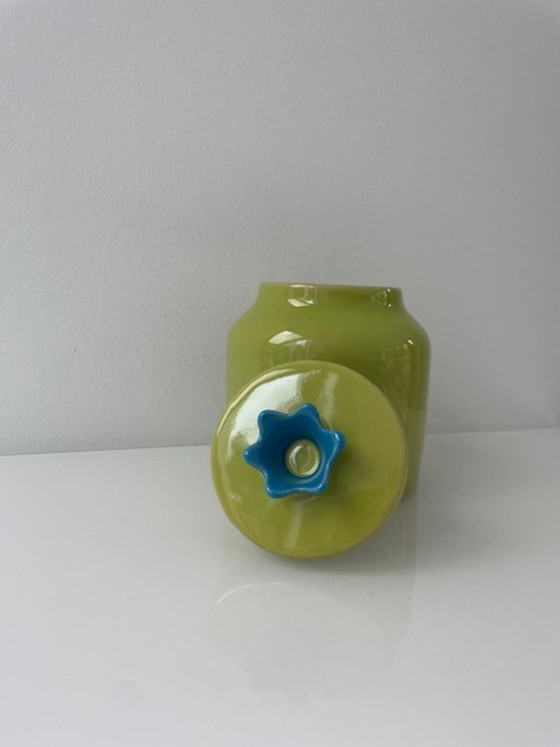 Image 1 of Vintage IKEA design classic voorraadpot in fris limegroen