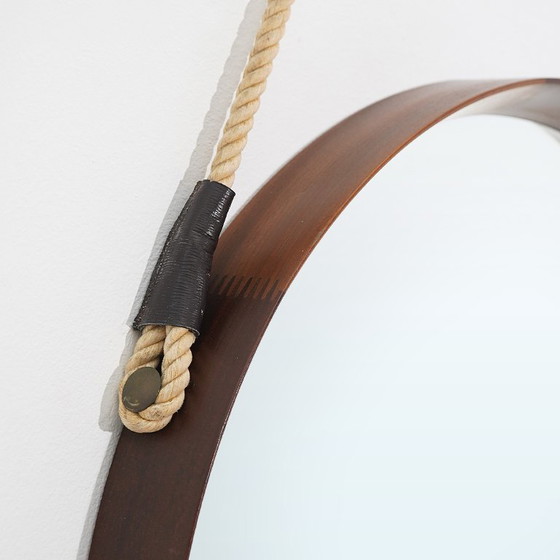 Image 1 of Round teak wall mirror, 1960s