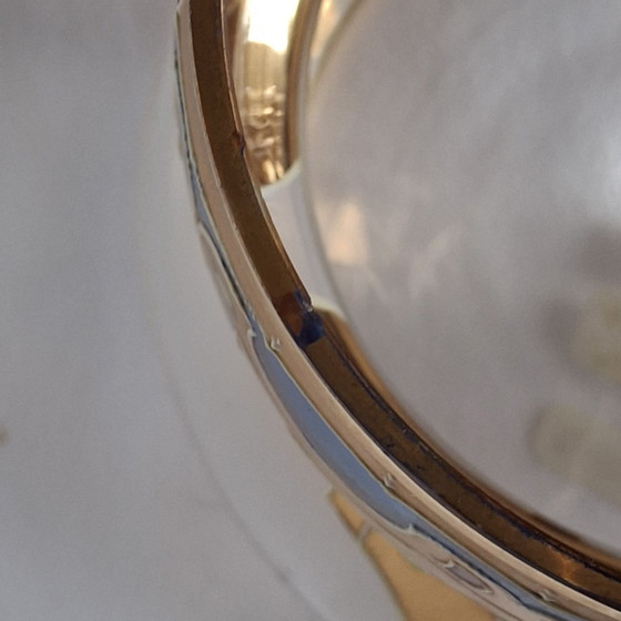 Antique Art Nouveau Stained Glass Bowl – Fritz Heckert, Decorative Objects (photo 5 of 9)