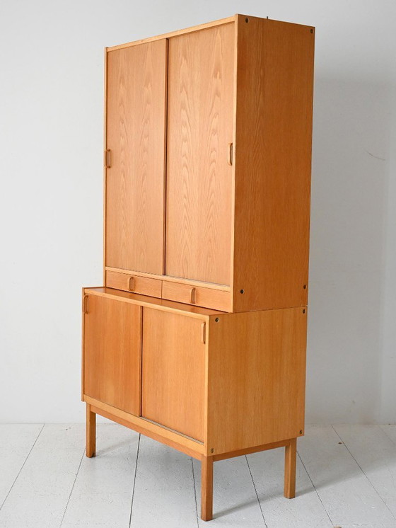 Image 1 of Vintage Scandinavian oak bookcase by Bodafors