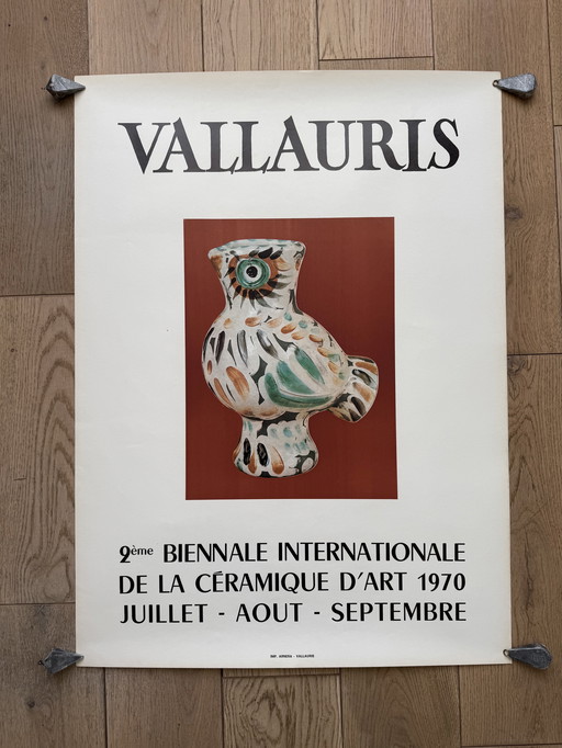 Picasso Original Poster 1970 Vallauris Ceramics Czwiliktzer 375 Poster Plakat