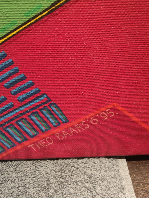 Theo Baars Painting - Colorful and Graphic