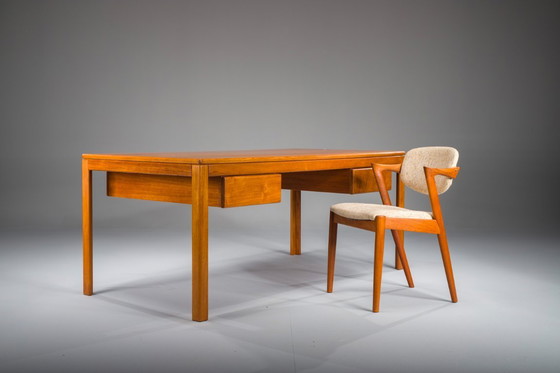 Image 1 of Mid-Century Modern Teak Schreibtisch, 1970er Jahre