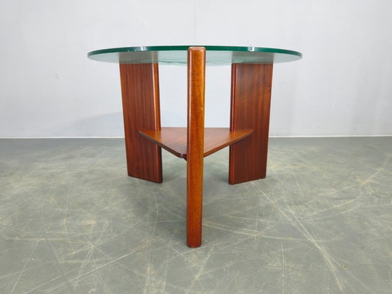 Image 1 of Danish Mid Century Teak Round Coffee Table, 1960s