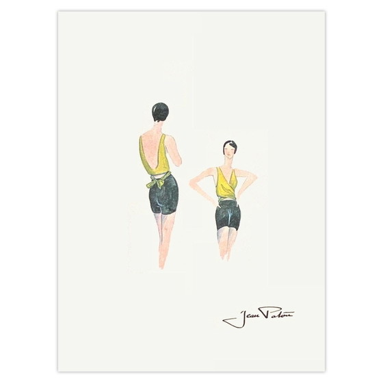 Image 1 of Jean PATOU Dessin de Mode III Siebdruck 1996