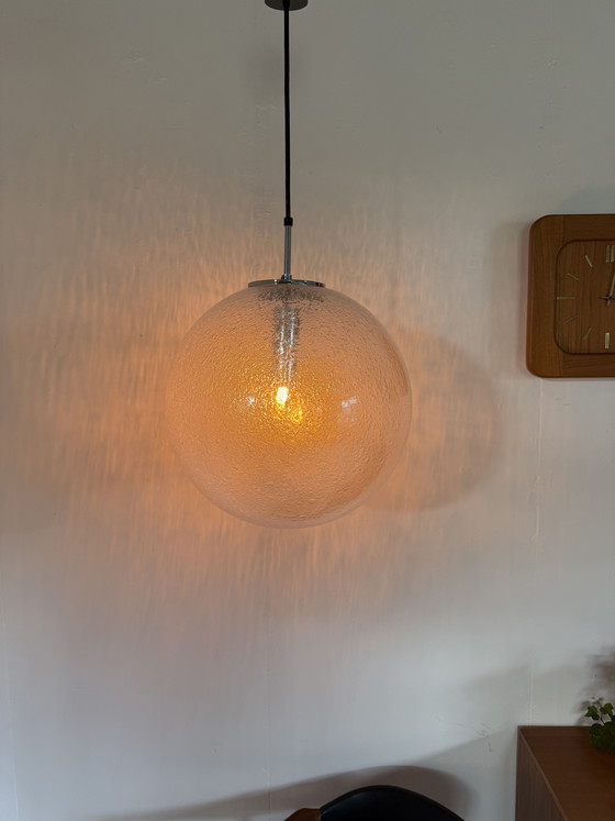 Image 1 of Suspension globe vintage XL, Glashütte Limburg '70