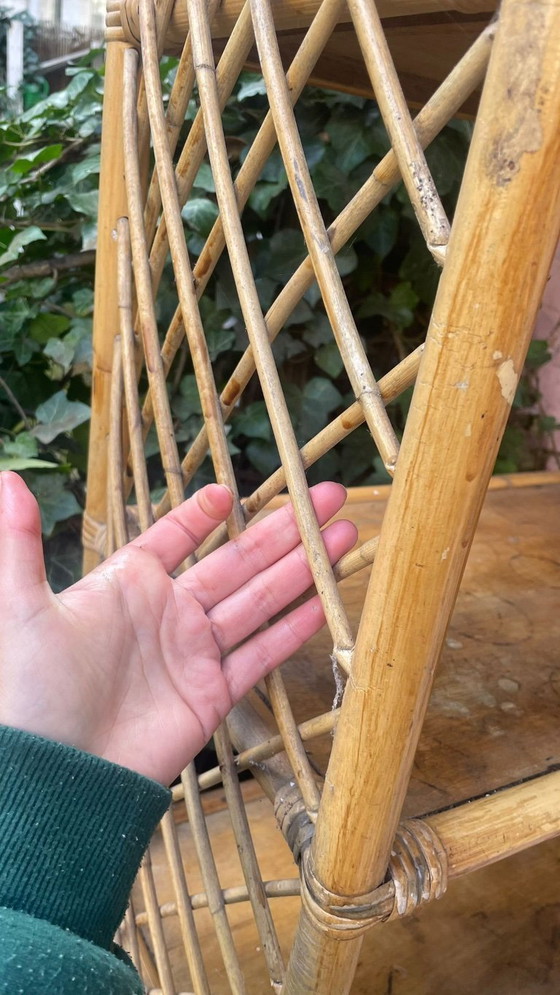 Image 1 of mobile in bambù e rattan