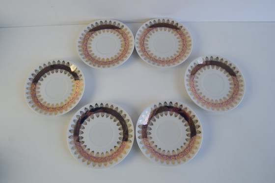 Image 1 of Juego de seis tazas y platillos de Epiag, 1950