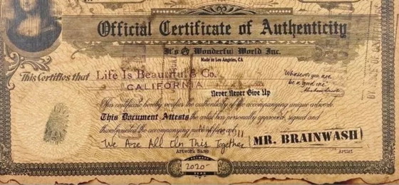 Image 1 of MR BRAINWASH — We zitten hier allemaal samen in — UNIEK 1/1