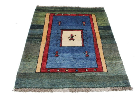 Image 1 of Original Perserteppich Gabbeh Ghashghai Orientteppich 148 cm x 110 cm Alt Natur