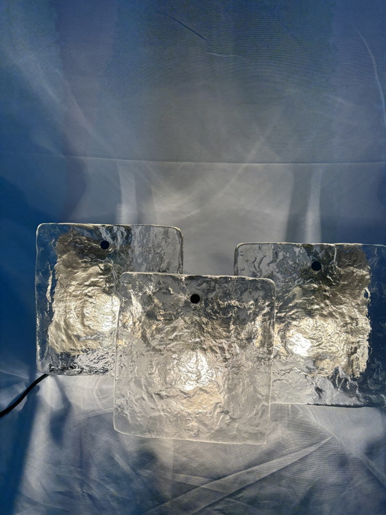 Lampada da parete vintage in vetro effetto ghiaccio di J.T. Kalmar Franken, anni '60. – J.T.Kalmar Franken (photo 2 of 14)