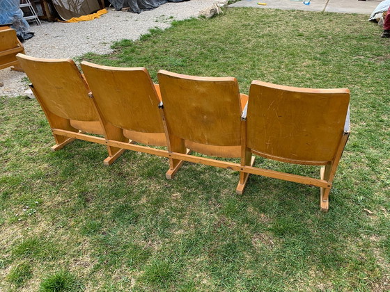 Mid-Century Hungarian Four-Seater Cinema Bench, 1950s – Benches, Mid Century Modern (photo 5 of 6)